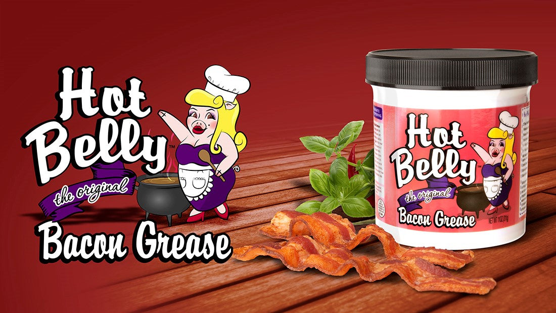 Hot Belly Real Bacon Grease (3 Pack, 11oz jars)